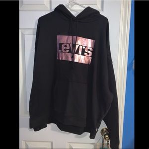 Levi’s Metallic Pink Hoodie